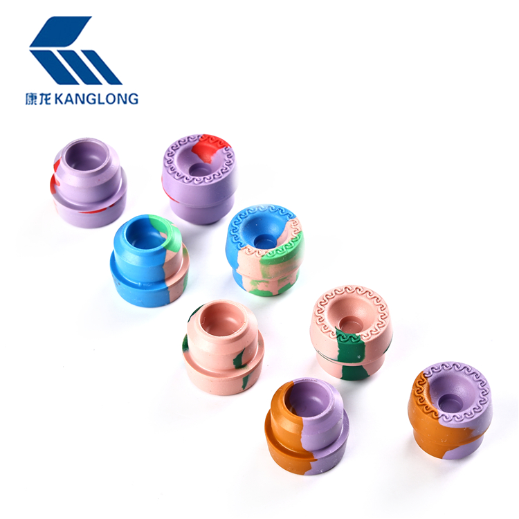 How are butyl rubber stoppers manufactured for medical use?